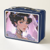 Elegante metalen lunchbox (Achterkant)