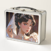 Elegante metalen lunchbox (Voorkant)