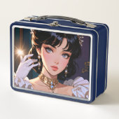 Elegante metalen lunchbox (Voorkant)