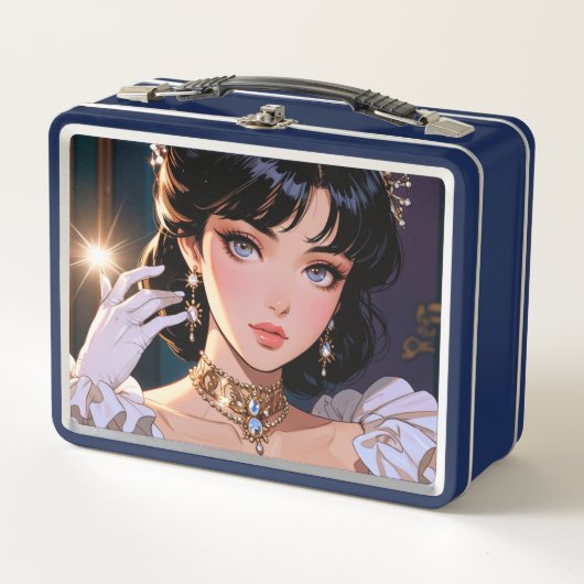 Elegante metalen lunchbox (Voorkant)