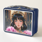Elegante metalen lunchbox (Voorkant)