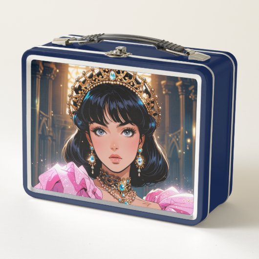 Elegante metalen lunchbox (Voorkant)