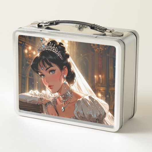 Elegante metalen lunchbox (Achterkant)