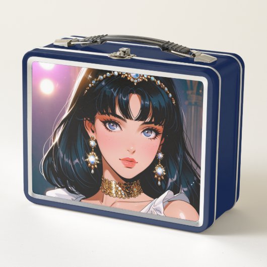 Elegante metalen lunchbox (Voorkant)