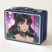 Elegante metalen lunchbox (Achterkant)