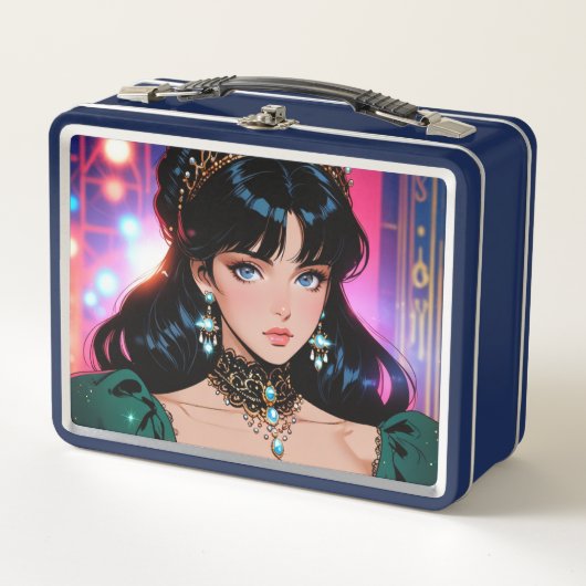 Elegante metalen lunchbox (Voorkant)