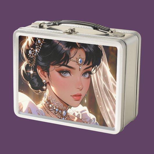 Elegante metalen lunchbox