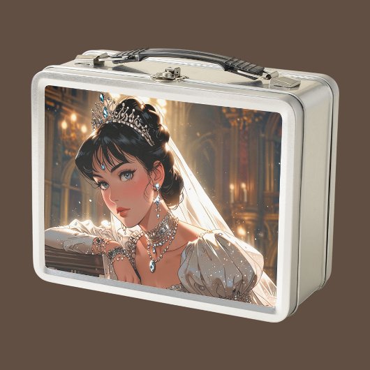 Elegante metalen lunchbox
