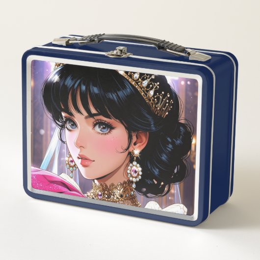 Elegante metalen lunchbox (Voorkant)