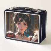 Elegante metalen lunchbox (Achterkant)