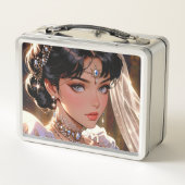 Elegante metalen lunchbox (Achterkant)