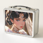 Elegante metalen lunchbox (Voorkant)