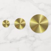 Elegante Metallic Goud Uitstraling Moderne Blanco  Confetti (Voorkanten)