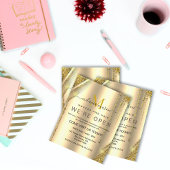 Elegante Metallic Gouden Glitter Schoonheid Flyer
