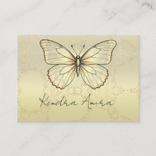 Elegante Metallic Klassieke Vlinder Zakelijke Visi Visitekaartje