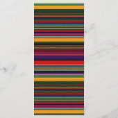 Elegante Mexicaanse bloemen bruiloft Menu (Achterkant)