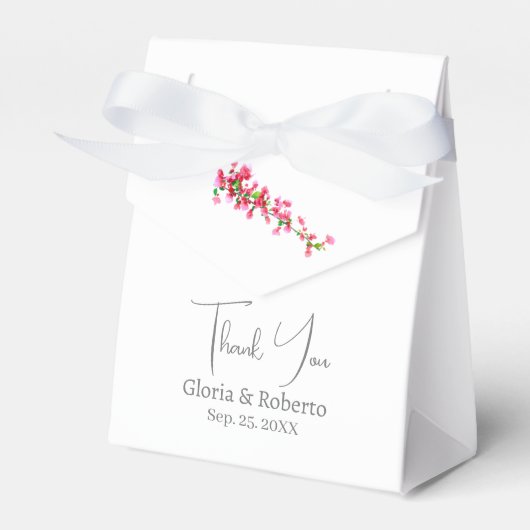 Elegante Mexicaanse bruiloft hacienda stijl dank u Bedankdoosjes (Voorkant Zijde)