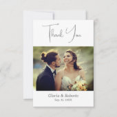 Elegante Mexicaanse bruiloft hacienda stijl dank u Bedankkaart (Voorkant)