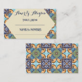 Elegante Mexicaanse bruiloft Plaatskaartje (Voorkant / Achterkant)