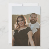 Elegante Mexicaanse Fiesta bruiloft foto uitnodigi Kaart (Achterkant)