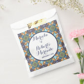 Elegante Mexicaanse Floral Talavera bruiloft Bedankzakje (Gezegeld)