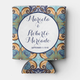 Elegante Mexicaanse Floral Talavera bruiloft Blikjeskoeler
