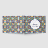 Elegante Mexicaanse Floral Talavera bruiloft Gastenboek (Volledig)