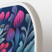 Elegante Mexicaanse Folk Art Floral Custom Monogra Pickleball Paddle (Links Detail)