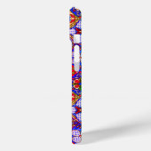 Elegante Mexicaanse talavera rood blauw paarse teg Case-Mate iPhone Case (Achterkant / Links)