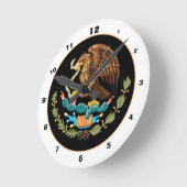 Elegante Mexico, Mexicaanse Adelaar, klok met vlag (Hoek)