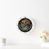 Elegante Mexico, Mexicaanse Adelaar, klok met vlag (Huis)