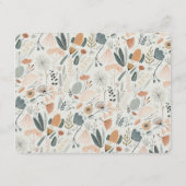 Elegante Mid-Century bruiloft informatie Kaart (Achterkant)