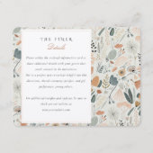 Elegante Mid-Century bruiloft informatie Kaart (Voorkant)