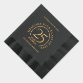 Elegante middelbare school hogeschool universiteit folie servetten (Rechts)