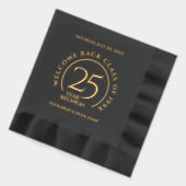 Elegante middelbare school hogeschool universiteit folie servetten (Links)