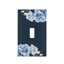 Elegante middernachtblauwe bloem