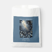 Elegante Midnight Blue en Gold Forest bruiloft Bedankzakje (Voorkant)