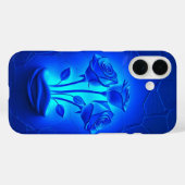 Elegante Midnight Blue Rozen Hoesje-Mate iPhone Ca Case-Mate iPhone Case (Achterkant (horizontaal))