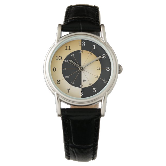 Elegante militaire tijd horloge (Voorkant)