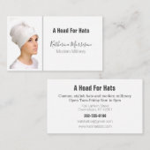 Elegante Millinery Pet Designer Mode Visitekaartje (Voorkant / Achterkant)