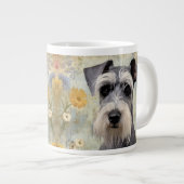 Elegante Mini Schnauzer Grote Koffiekop (Voorkant rechts)