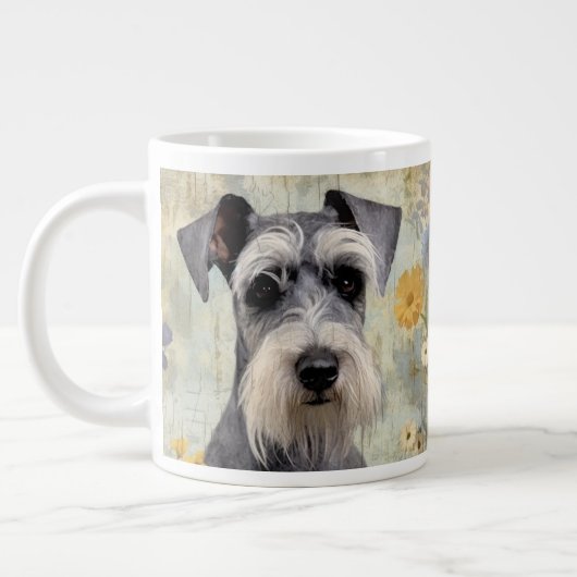Elegante Mini Schnauzer Grote Koffiekop (Links)