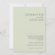 Elegante Minimaal Beige Modern Eenvoudig Huwelijk 