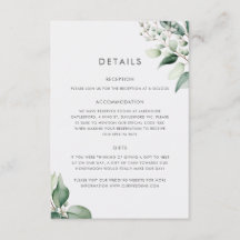 Elegante Minimaal Eucalyptus Groene Huwelijk