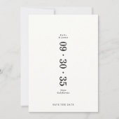 Elegante Minimaal Save the Date Huwelijk (Voorkant)