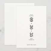 Elegante Minimaal Save the Date Huwelijk (Voorkant / Achterkant)