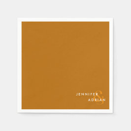 Elegante Minimaal Tijgeroog Moderne Trouwservetten Servet