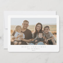 Elegante minimaal witte lijst enkele foto