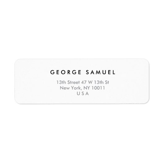 Elegante Minimaal Zakelijk Branding Etiket (Voorkant)