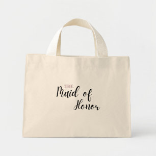 Elegante Minimal Art Mini Canvas tas - Maid of Hon